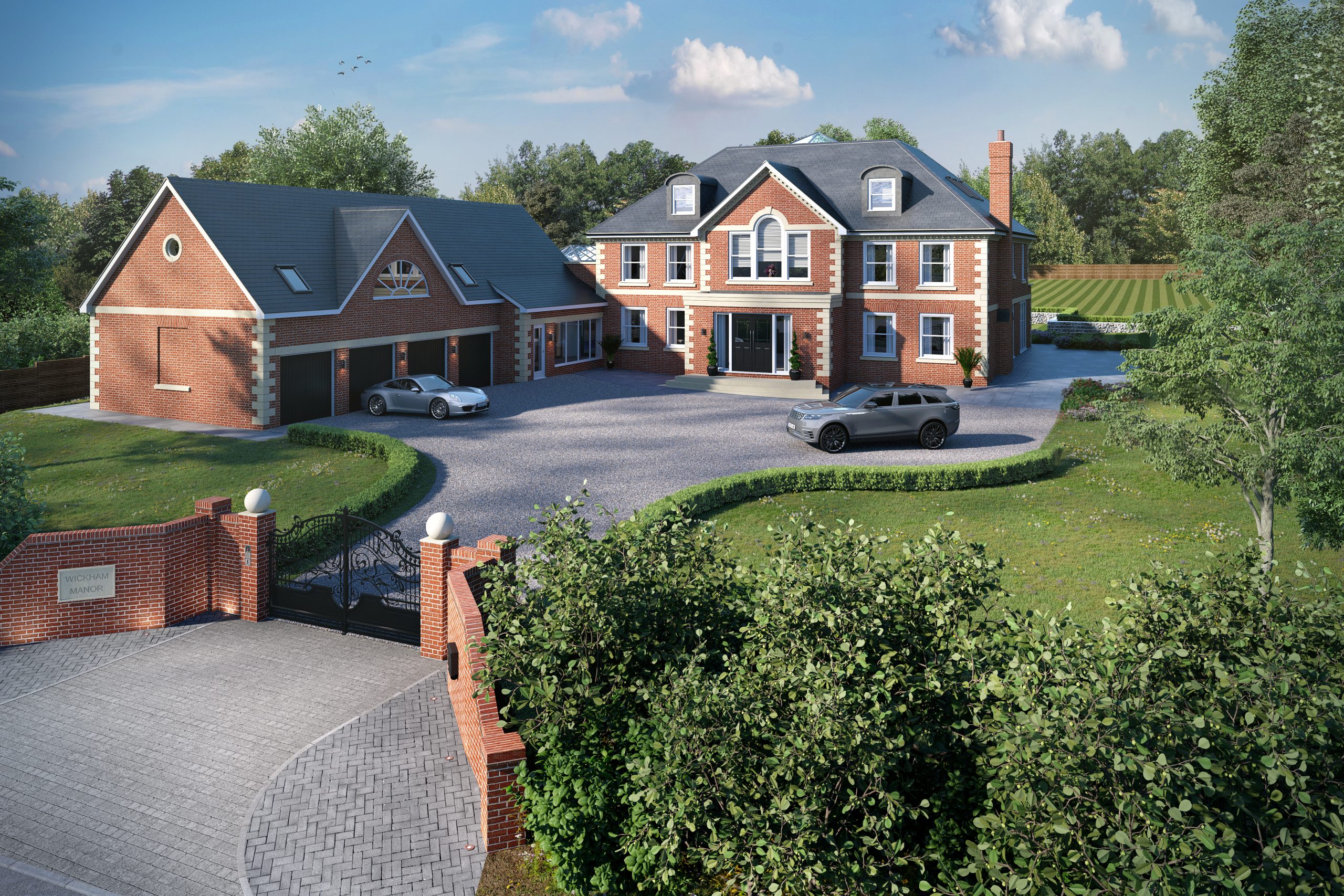 Outside front daytime view of Wickham Manor